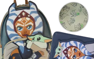 Collection Loungefly Ahsoka &amp; Grogu Star Wars