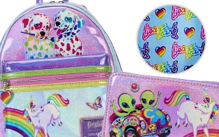 Collection Loungefly Bloc de Couleurs à Paillettes / Glitter Color Block Lisa Frank