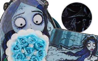 Collection Loungefly Bouquet et Forêt d&#039;Emily / Emily Bouquet and Forest Les Noces Funèbres / Corpse Bride