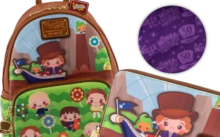 Collection Loungefly 50ème Anniversaire / 50th Anniversary Charlie et la Chocolaterie / Charlie and the Chocolate Factory
