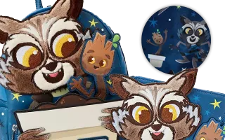 Collection Loungefly Groot &amp; Rocket Raccoon / Groot &amp; Rocket Raccoon Les Gardiens de la Galaxie [Marvel] / Guardians of the Galaxy