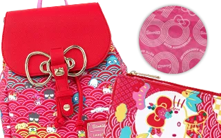 Collection Loungefly Hello Kitty 60ème Anniversaire Vague Rose / Hello Kitty 60th Anniversary Pink Wave Sanrio