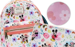 Collection Loungefly Mickey &amp; Minnie Mouse Floral Mickey Mouse [Disney]