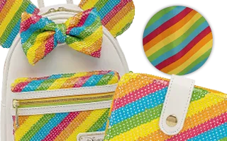 Collection Loungefly Minnie Mouse Arc-en-ciel Sequin / Minnie Mouse Sequin Rainbow Mickey Mouse [Disney]