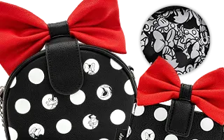 Collection Loungefly Minnie Mouse avec Nœud Rouge / Minnie Mouse Polka Dot Mickey Mouse [Disney]