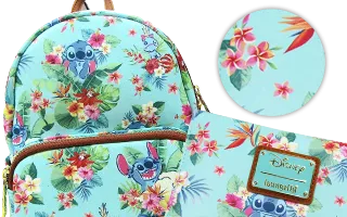 Collection Loungefly Mint Floral Lilo et Stitch [Disney]