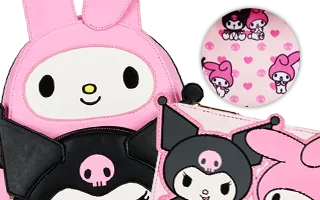 Collection Loungefly My Melody &amp; Kuromi Sanrio