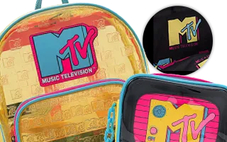 Collection Loungefly Néon Lumineux / Clear Neon MTV (Music Television)
