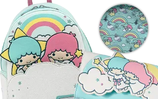 Collection Loungefly Little Twin Stars Rainbow Cloud Sanrio