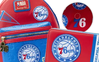 Collection Loungefly Philadelphia 76ers Patch Icons NBA (National Basketball Association)