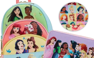 Collection Loungefly Triple Poches / Triple Pocket Princesses Disney / Disney Princess