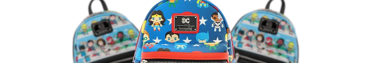 Sac à bandoulière La Ligue des Justiciers Pop! by Loungefly Loungefly LF-DCCTB0021 pas cher