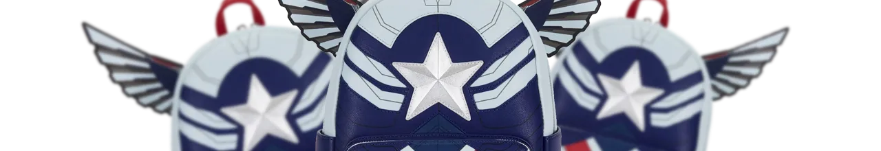 Mini sac à dos Captain America Falcon Cosplay Loungefly LF-MVBK0178 pas cher
