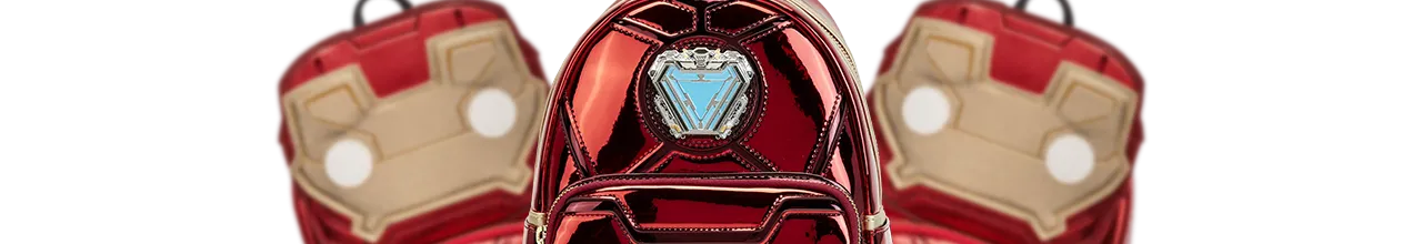 Portefeuille zippé Iron Man 15ème anniversaire Cosplay Loungefly LF-MVWA0193 pas cher