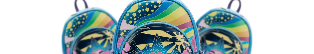 Mini sac à dos Jimi Hendrix Paysage Psychédélique Glow Loungefly LF-JHBK0001 pas cher