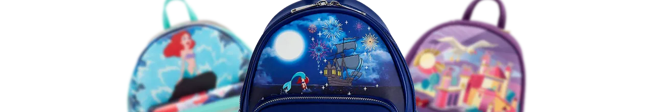 Mini sac à dos Antre d&#039;Ursula Glow Loungefly LF-WDBK2793 pas cher
