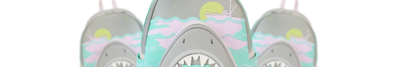 Portefeuille zippé Les Dents de la mer Glow Loungefly LF-JSWA0002 pas cher