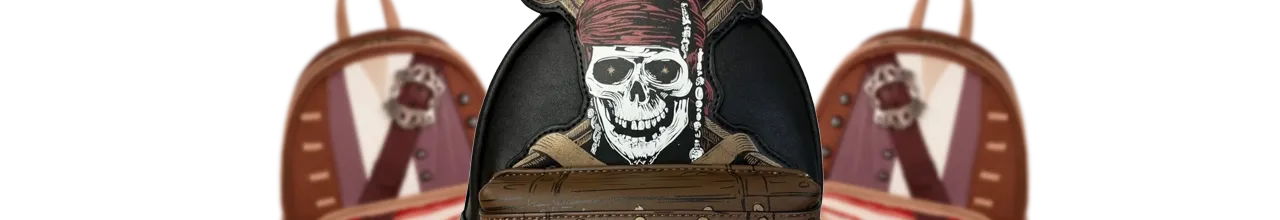 Mini sac à dos Jack Sparrow Cosplay Loungefly LF-WDBK3150 pas cher