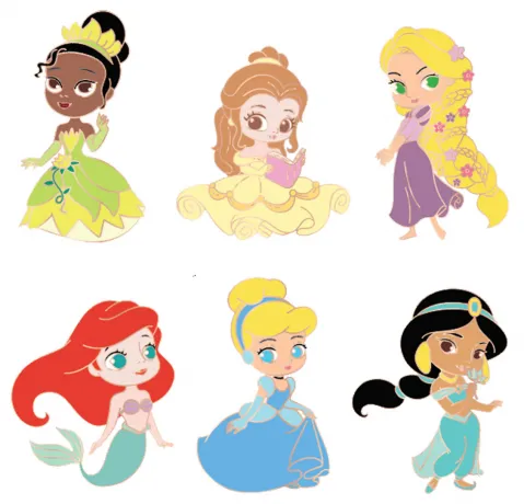 Boîte Mystère Pins Princesses Disney Chibi Loungefly