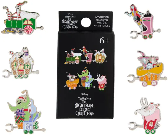 Boîte Mystère Pins Train de la ville de Noël Loungefly