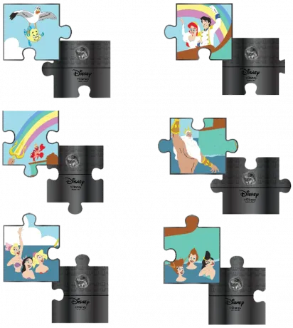 Boîte Mystère Pins Puzzle Cadeau du Roi Triton Loungefly