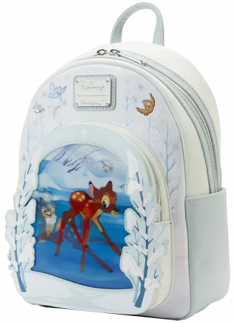 【Lounge Fly】Bambi on Ice Lenticular Mini Backpack BAMBI ON ICE LENTICULAR #351 (FLOCKED) (LE 3,000) (LOUNGEFLY