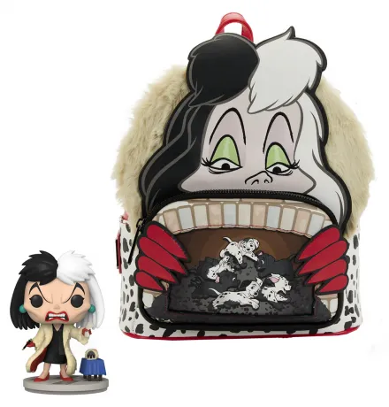Bundle Cruella d&#039;Enfer Sac et Pop! Loungefly