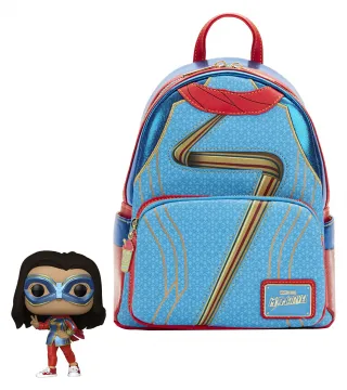 Bundle Miss Marvel Cosplay Sac et Pop! Loungefly