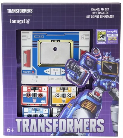 Ensemble de 6 Pins Cassettes Soundwave Loungefly