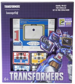 Ensemble de 6 Pins Cassettes Soundwave Loungefly