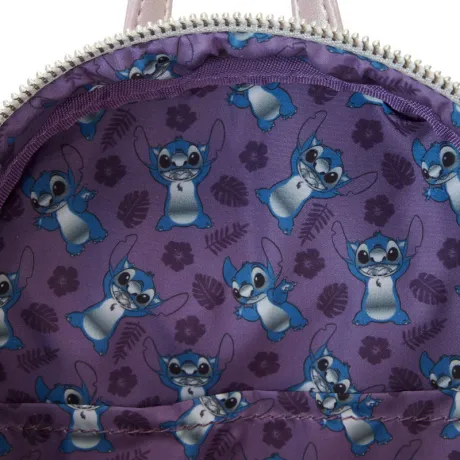 Loungefly Lilo et Stitch [Disney] : Mini sac à dos Pailleté Stitch