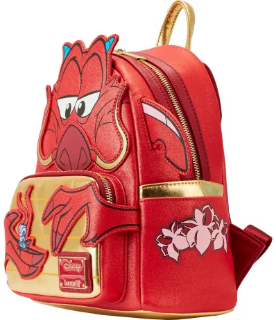 Mini sac à dos 25ème Anniversaire Mushu Cosplay Pailleté Loungefly