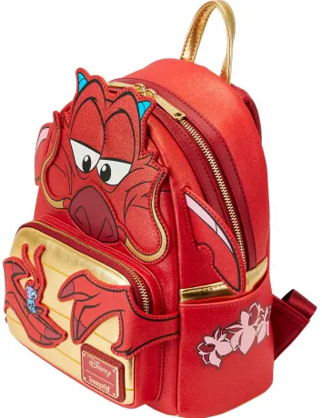 Mini sac à dos 25ème Anniversaire Mushu Cosplay Pailleté Loungefly