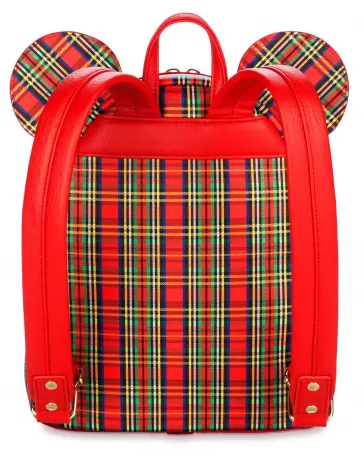 Mini sac à dos à carreaux Mickey Mouse Loungefly