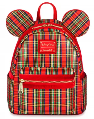 Mini sac à dos à carreaux Mickey Mouse Loungefly