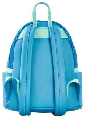 Mini sac à dos Aladdin et Jasmine Sequin Bleu Loungefly