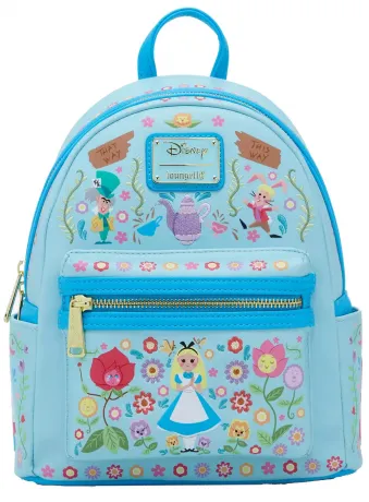 Mini sac à dos Alice Art Floral Loungefly