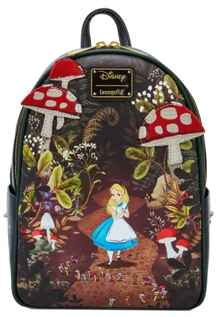 Mini sac à dos Alice Champignons Loungefly