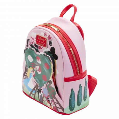 Mini sac à dos Alice Peignant les Roses en Rouge Loungefly