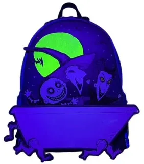 Mini sac à dos Am, Stram et Gram dans la Baignoire Glow Loungefly