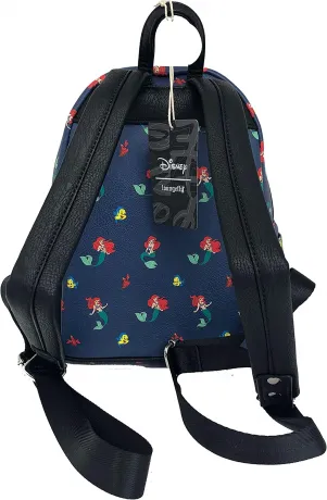 Mini sac à dos Ariel, Polochon et Sébastien Impression Intégrale Loungefly