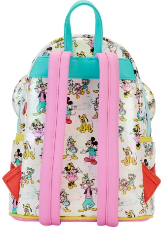 Mini sac à dos avec Serre-tête Disney 100 Mickey et ses Amis Iridescent impression Intégrale Loungefly