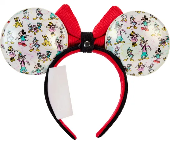 Mini sac à dos avec Serre-tête Disney 100 Mickey et ses Amis Iridescent impression Intégrale Loungefly