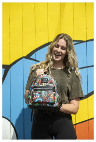 Mini sac à dos Avengers Impression Intégrale Loungefly