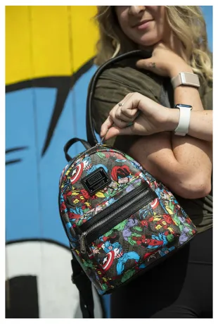 Mini sac à dos Avengers Impression Intégrale Loungefly