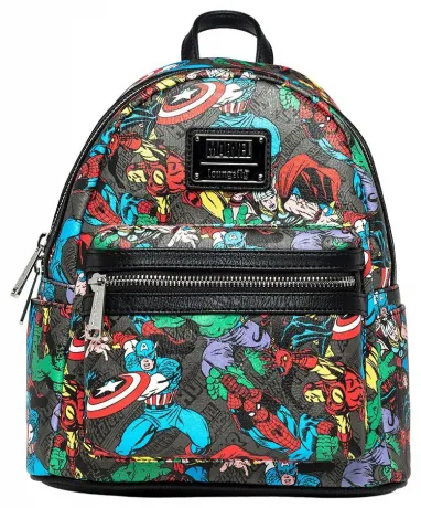 Mini sac à dos Avengers Impression Intégrale Loungefly