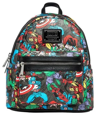Mini sac à dos Avengers Impression Intégrale Loungefly
