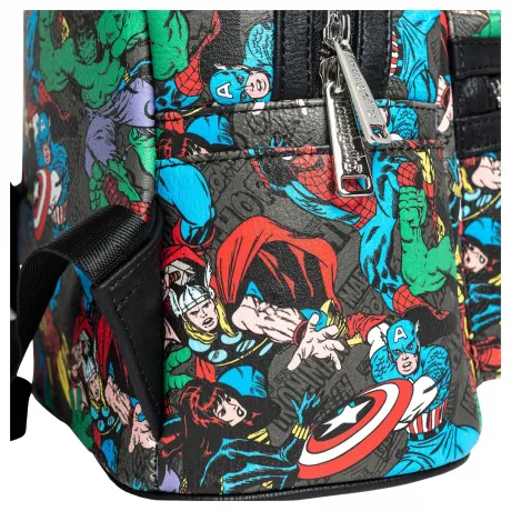Mini sac à dos Avengers Impression Intégrale Loungefly