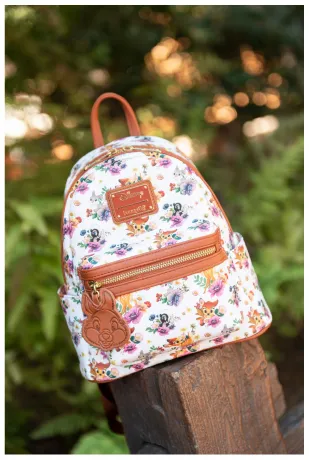 Mini sac à dos Bambi, Panpan et Fleur Impression Intégrale Loungefly