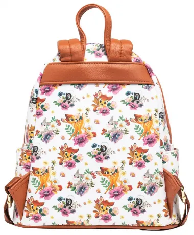 Mini sac à dos Bambi, Panpan et Fleur Impression Intégrale Loungefly